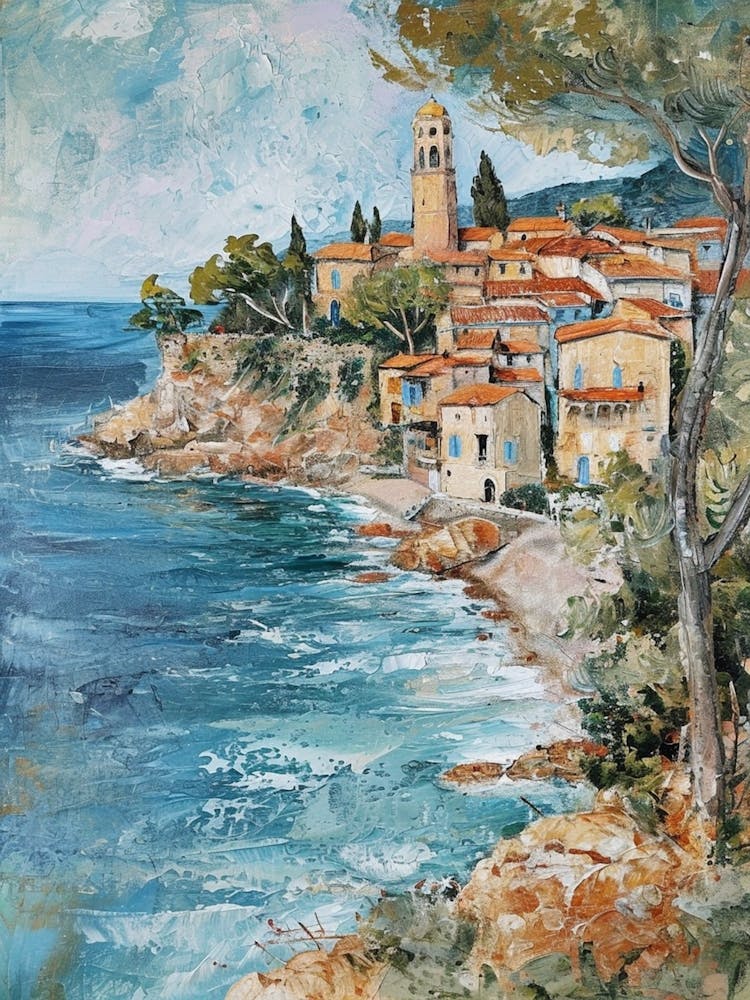 South Of France Kitsch Brushstrokes 3