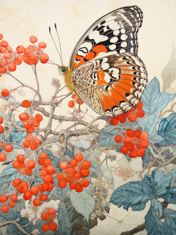 Butterfly Japanese Style Painting 2