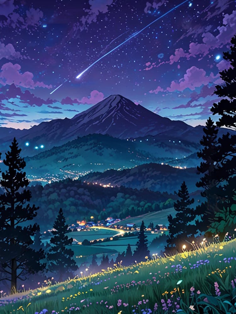 Night Sky Anime aesthetic 51