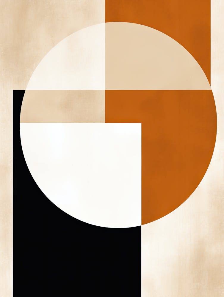 Beige Geometric Noir, Bauhaus