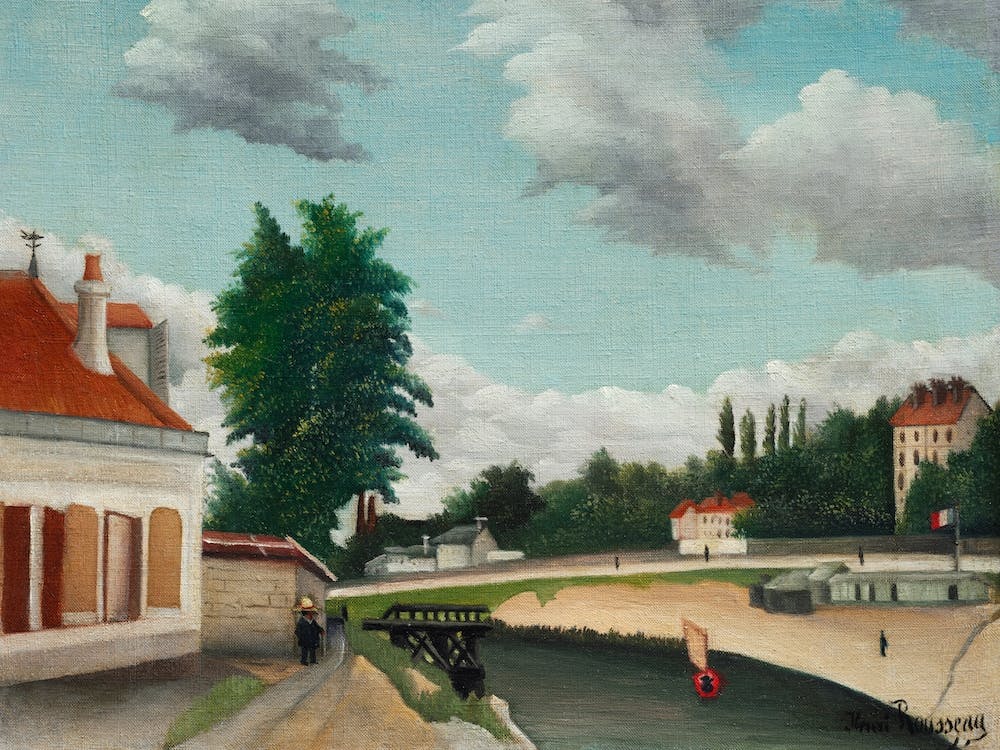 Outskirts Of Paris, Henri Rousseau