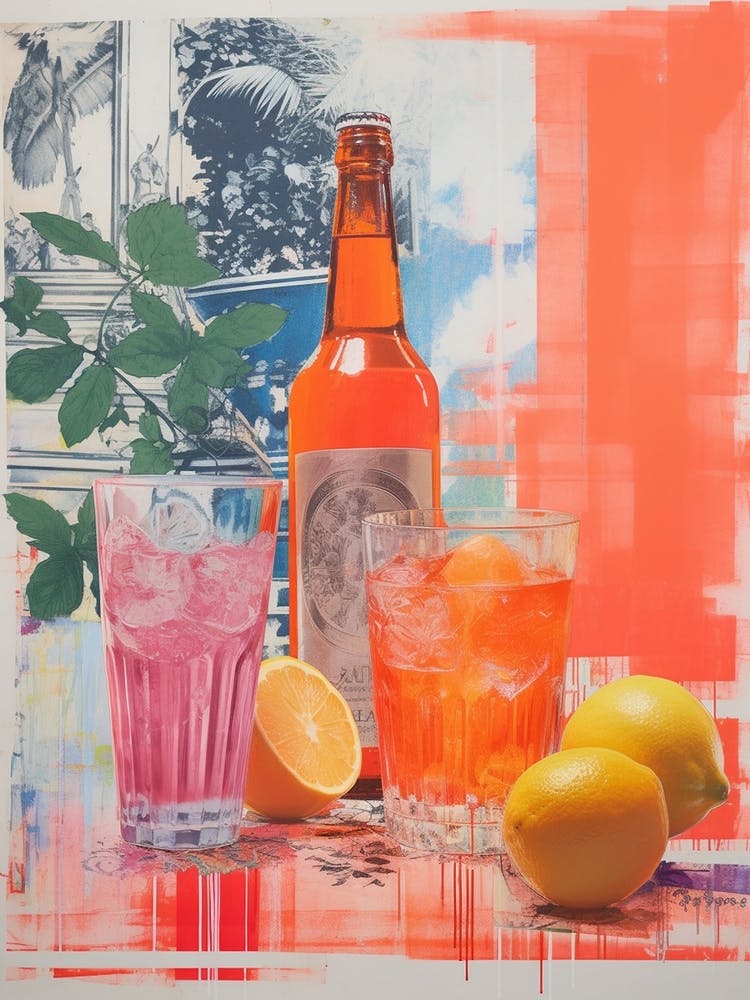 Retro Cocktail Screen Print Inspired 3