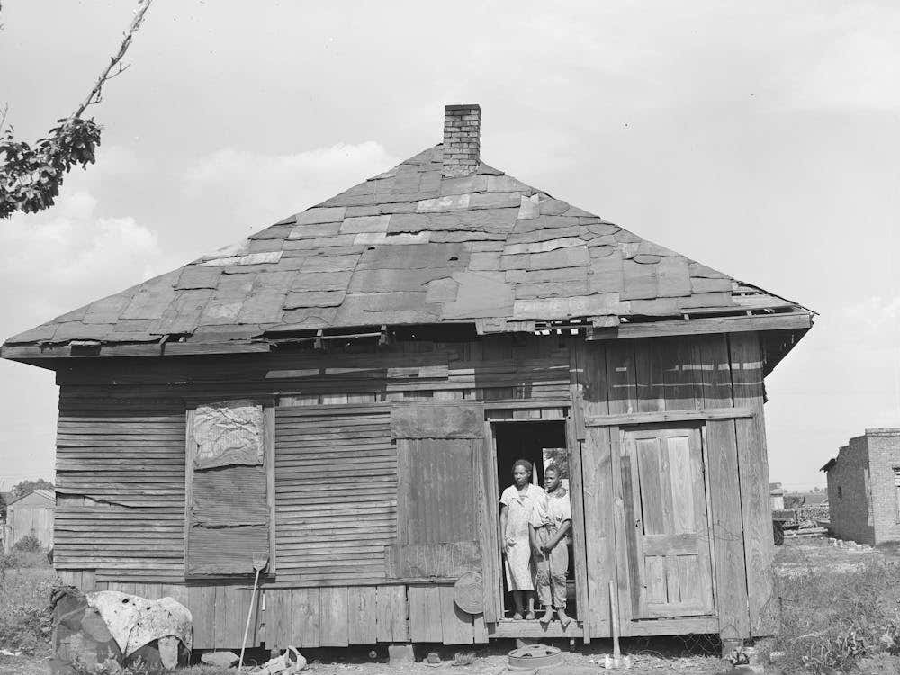 Home Of Agricultural Day Laborer, Muskogee County, Oklahoma By Russell Lee