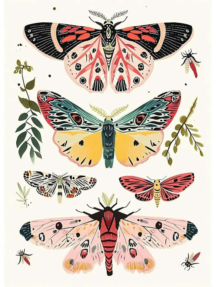 Colourful Insect Illustration Butterfly 4