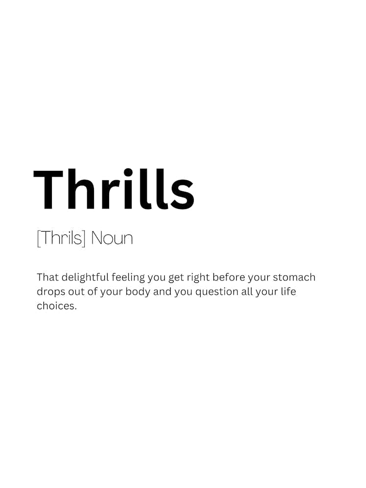 Thrills Definition Meaning