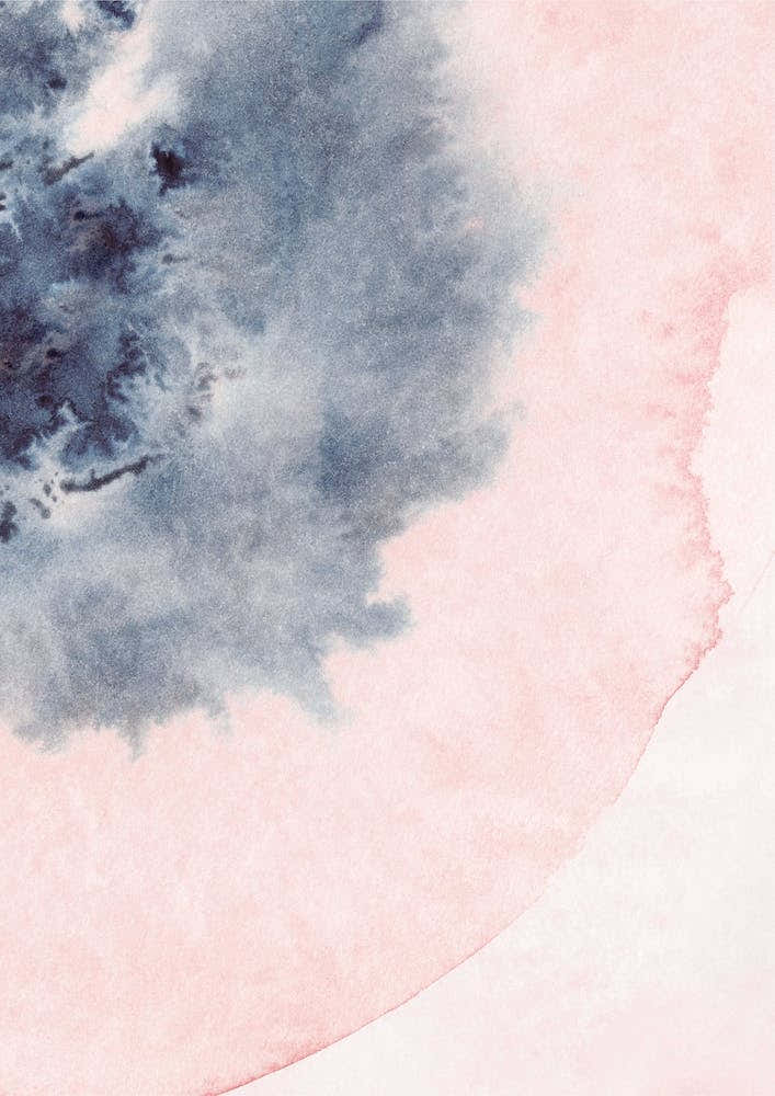 Sand Pink And Navy Watercolour 5