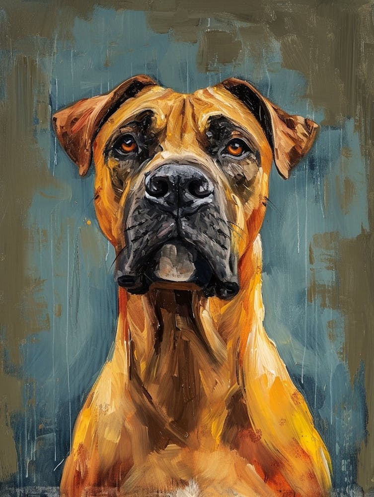 Boerbull Acrylic Painting 1