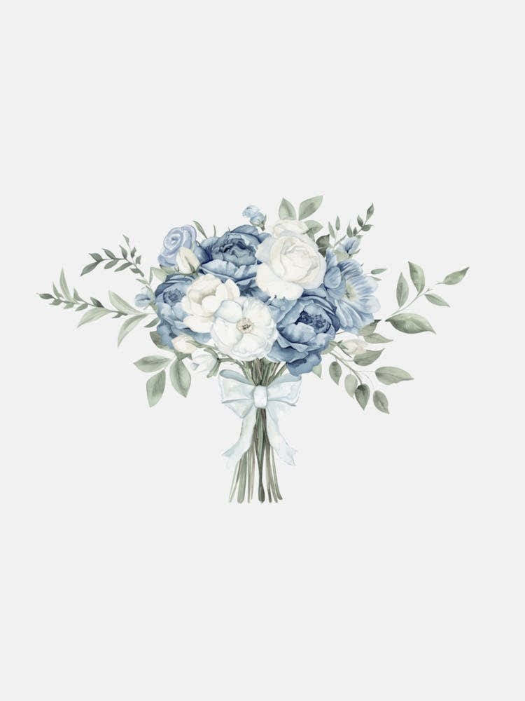 Coastal Bouquet With Bow