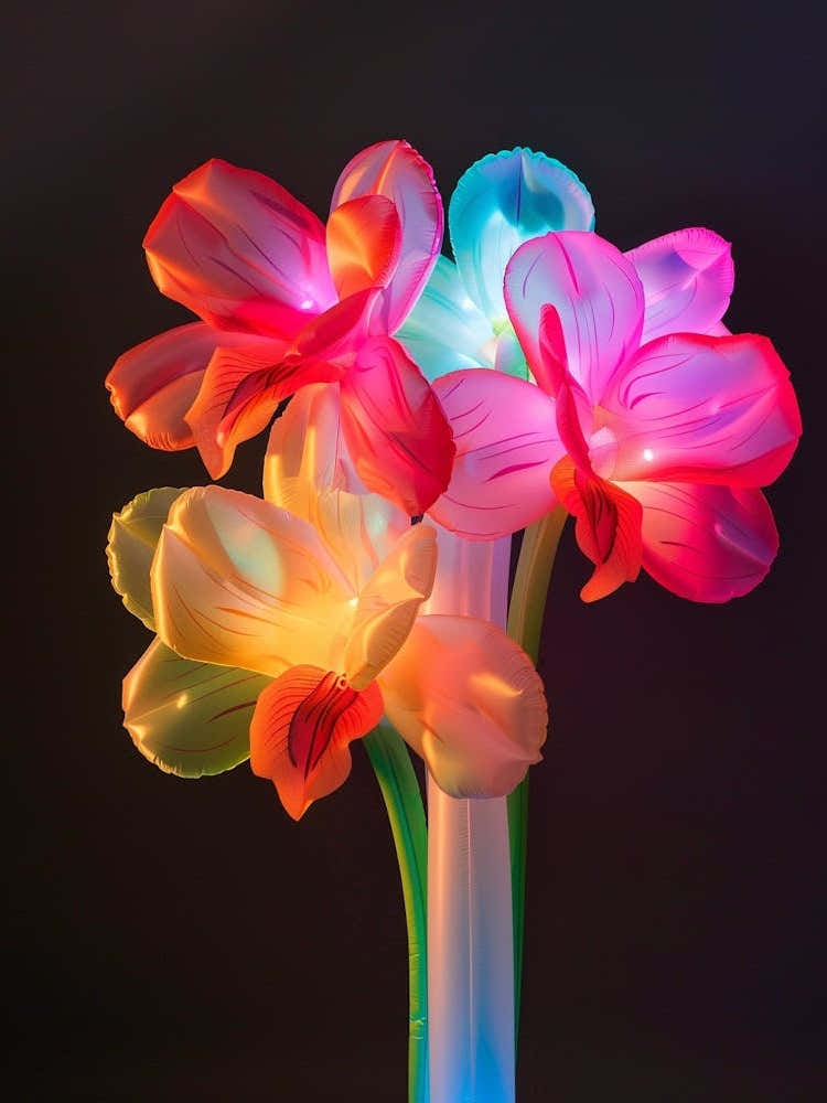Bright Inflatable Flowers Orchid 4