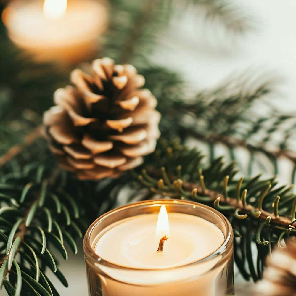 Christmas Tree With Candles