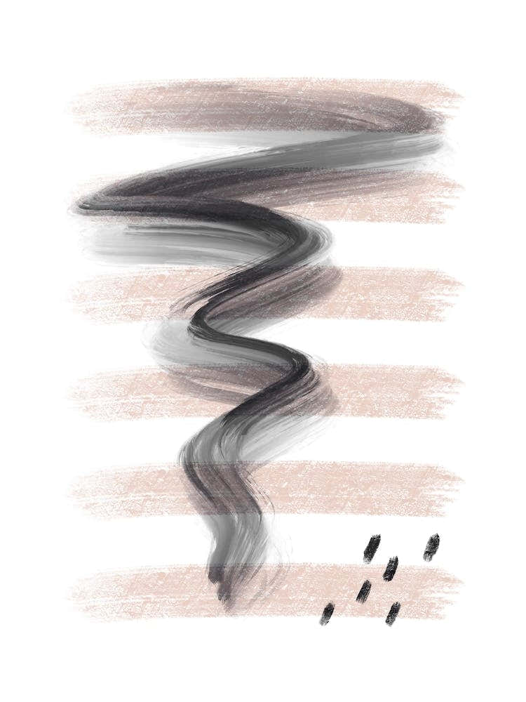 Dalia Chalk Pink Lines Black Storm