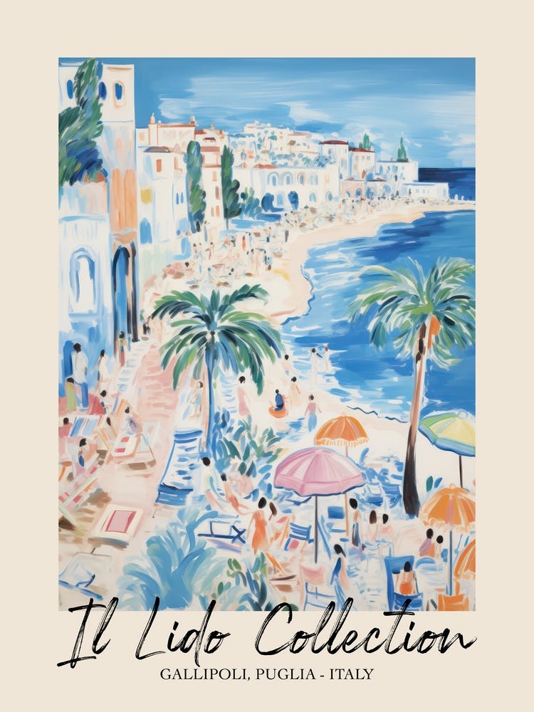 Gallipoli, Puglia   Italy Il Lido Collection Beach Club Poster 2