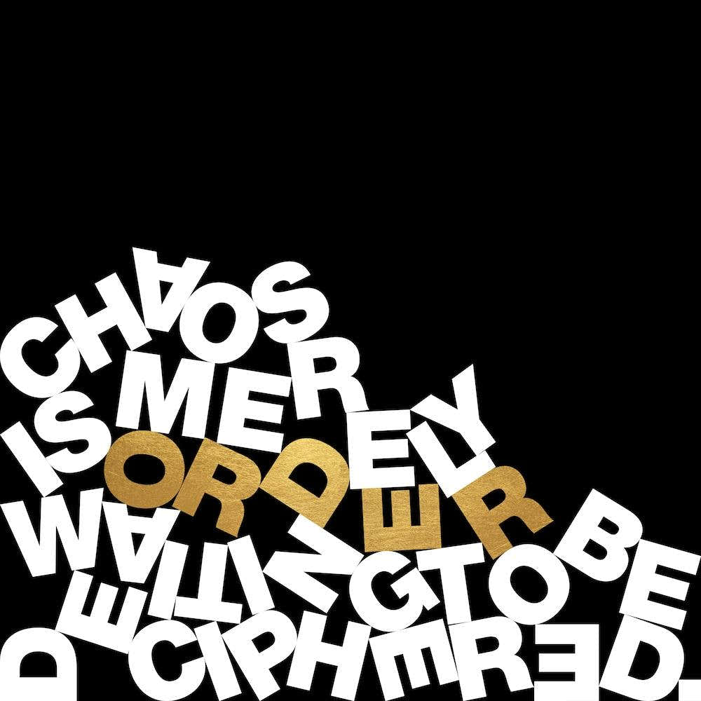 Chaos And Order Black And Gold