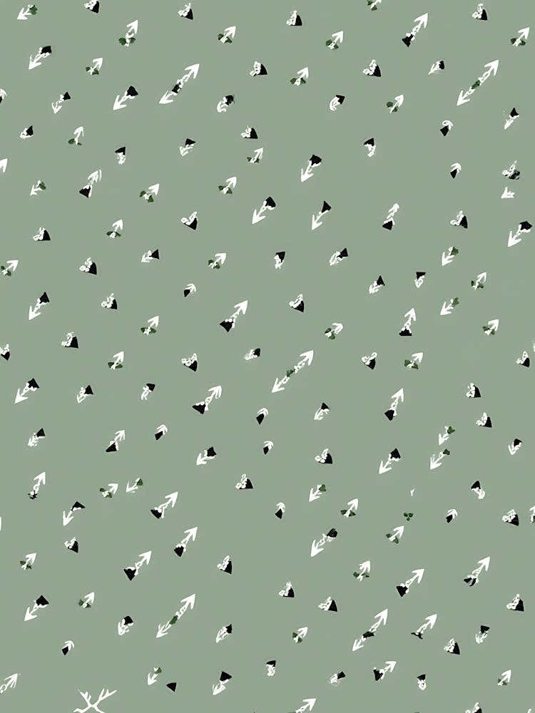 Tranquil Leaves In Sage Flow