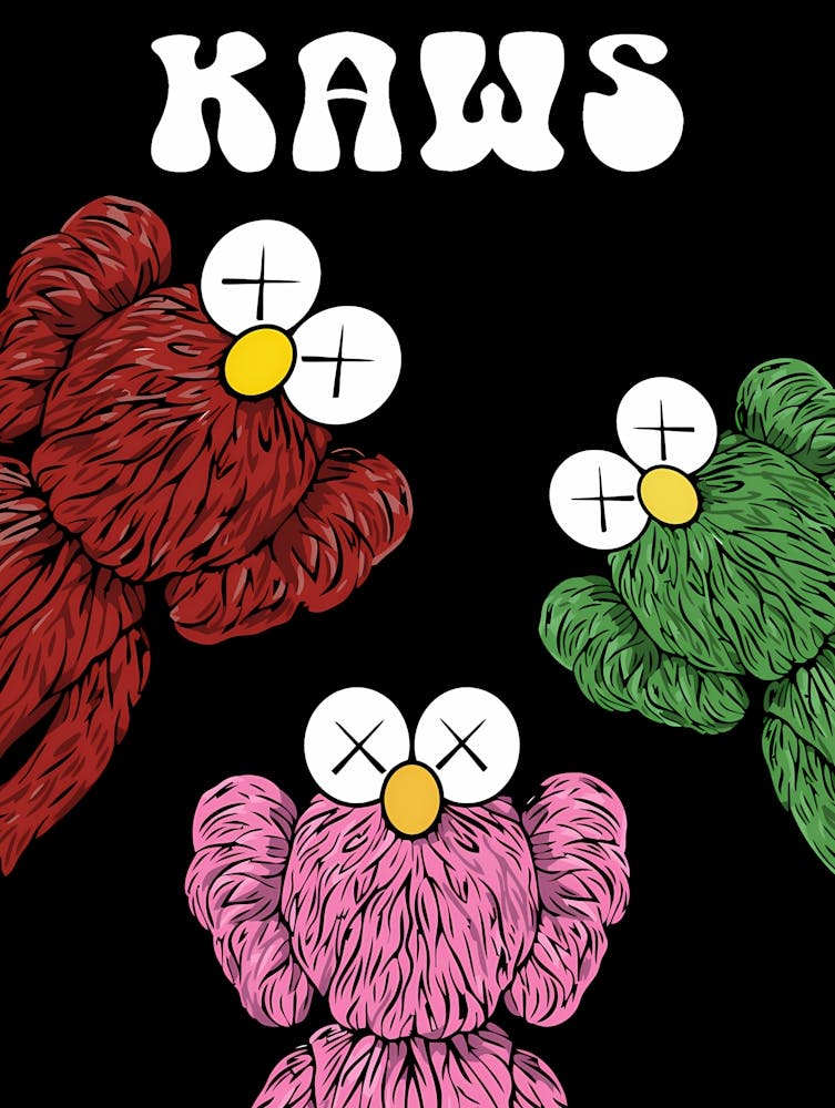 Kaws - KAWS Elmo Art