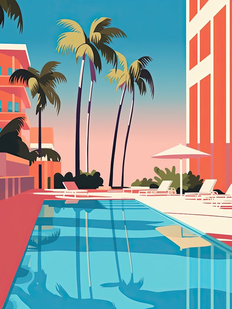 Cancun, Mexico, Bold Outlines 4