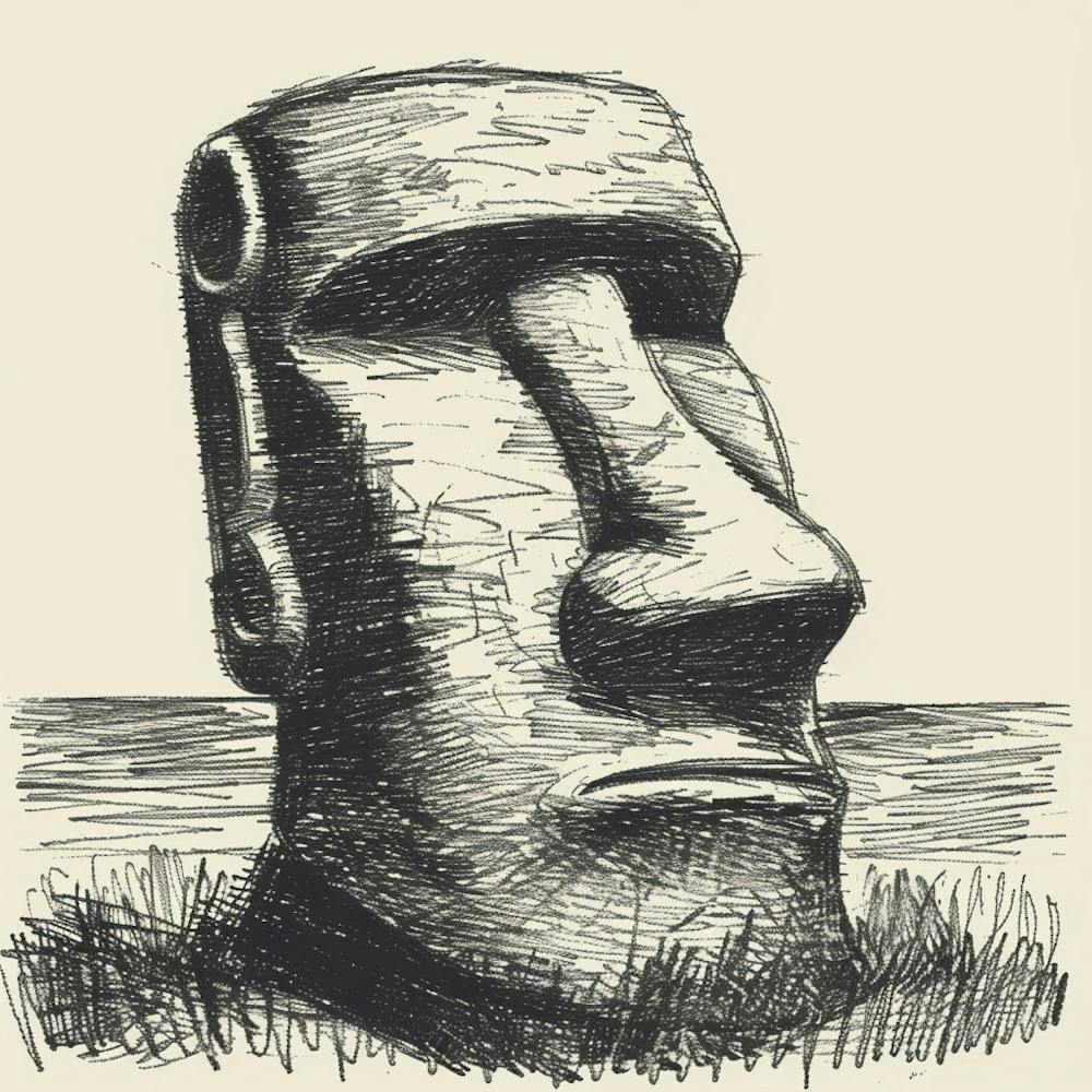 A Easter Island In Chile Hand Drawn Sketch Illus 1720367003 4