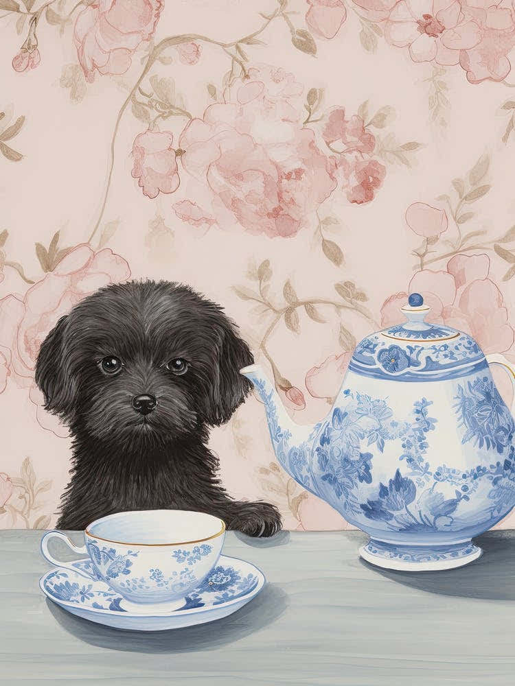Animals Having Tea   Puppy Dog 3