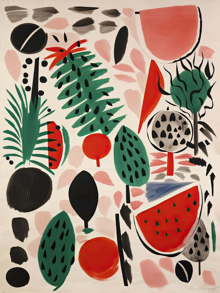 Watermelon Fruit Drawing 2