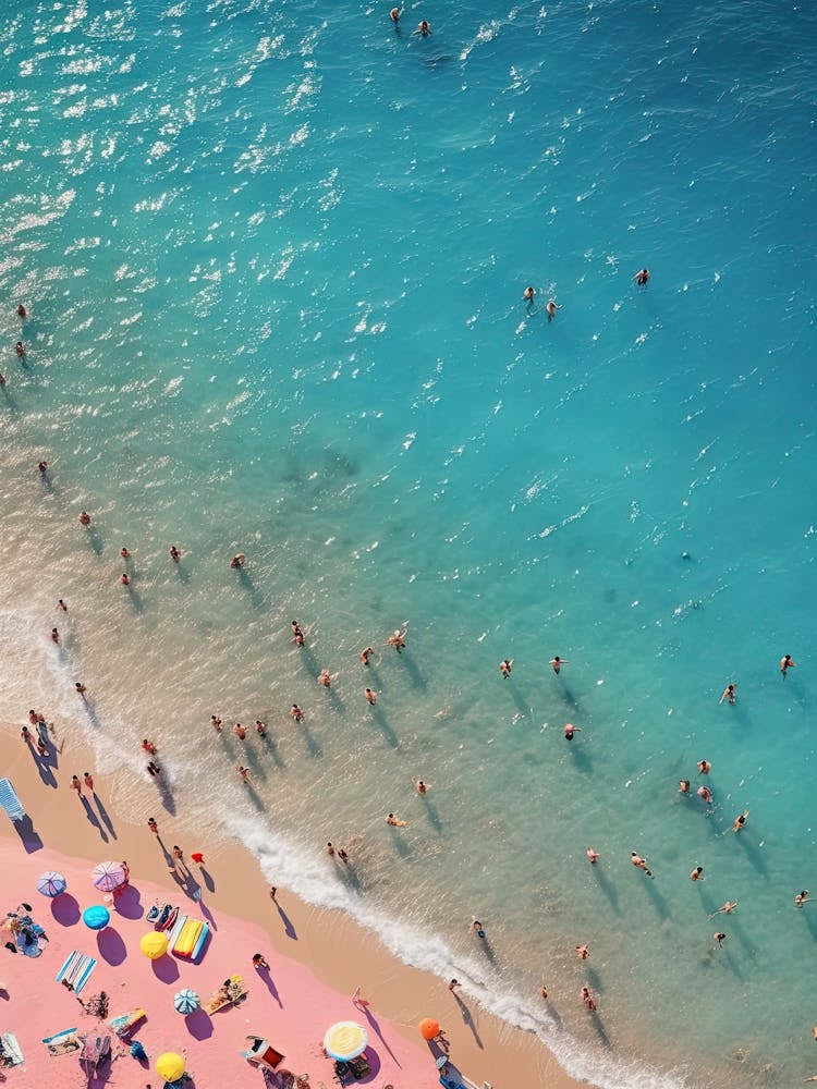 Aerial Shot Of Beach Summer Photography