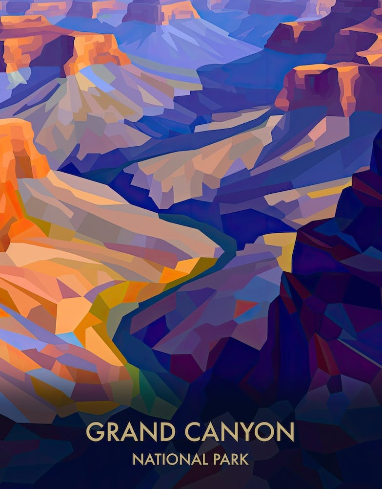 Grand Canyon National Park Travel Poster Matisse Style 8