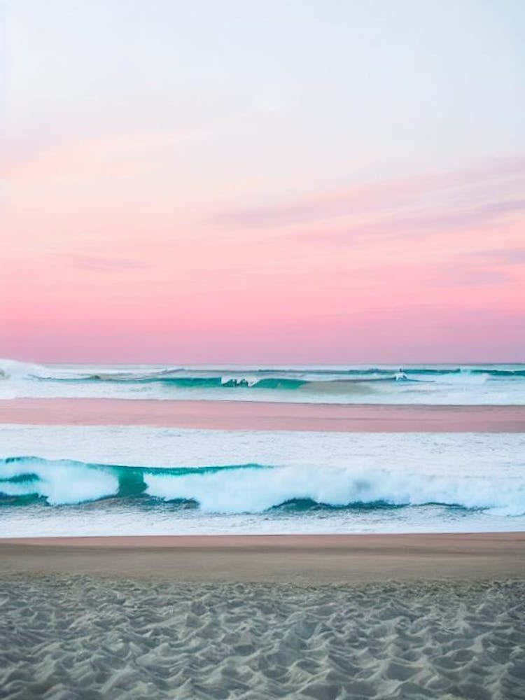 Coolangatta Beach, Australia Pink Photography 1
