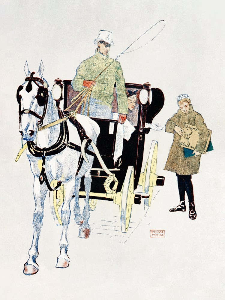 Vintage Carriage (1893), Edward Penfield