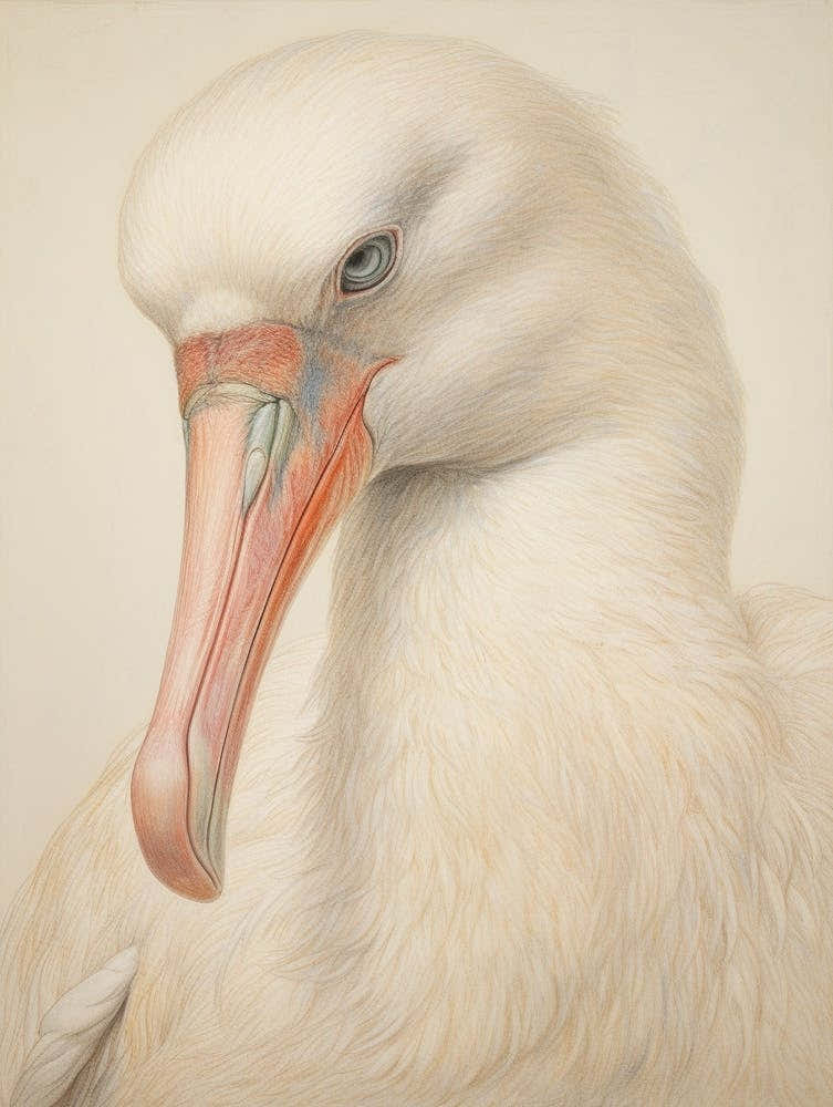 Vintage Bird Drawing Albatross 1