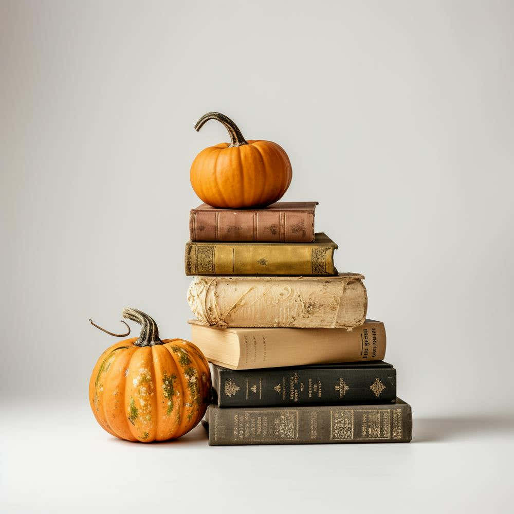 Pumpkins On Books 2