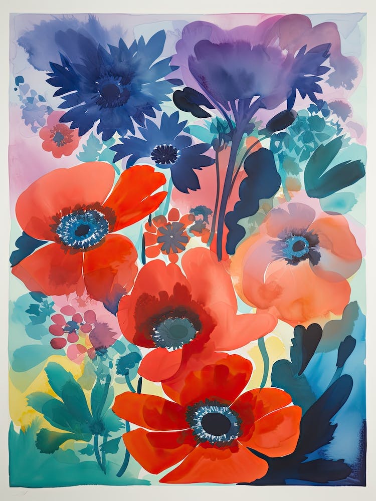 Anemone Flower Illustration 1