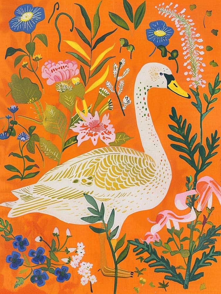 Spring Birds Swan 3