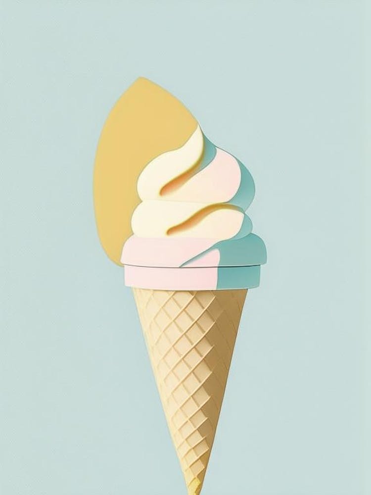 Ice Cream Dessert Simplicity Flower
