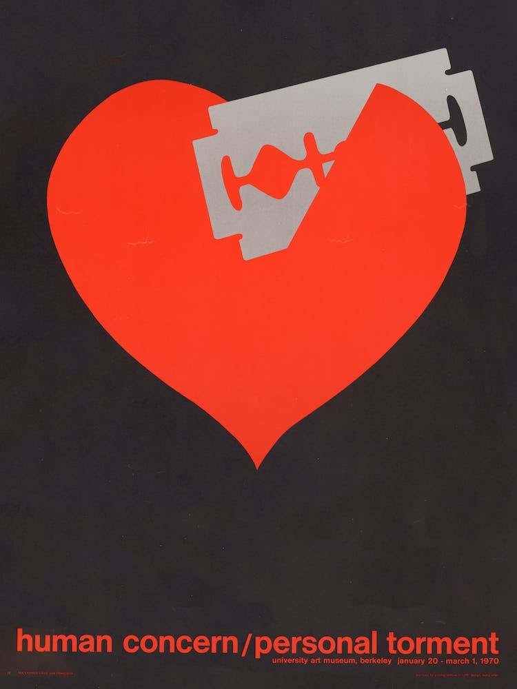 Human Concern : Personal Torment Vintage Exhibition Poster