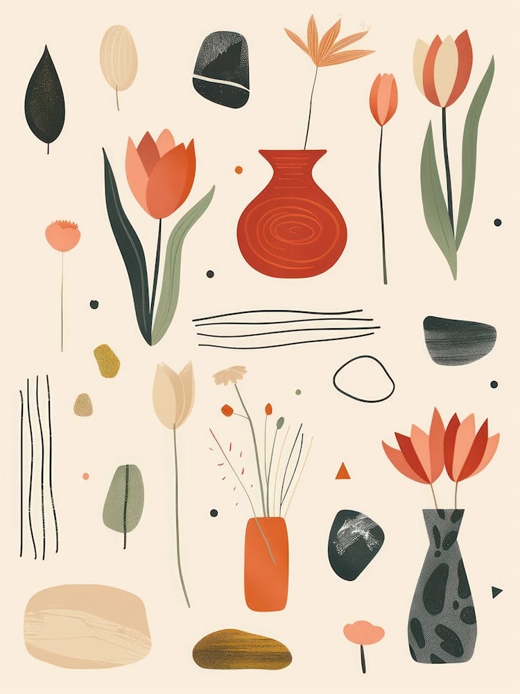 Cute Objects Abstract Collection 7