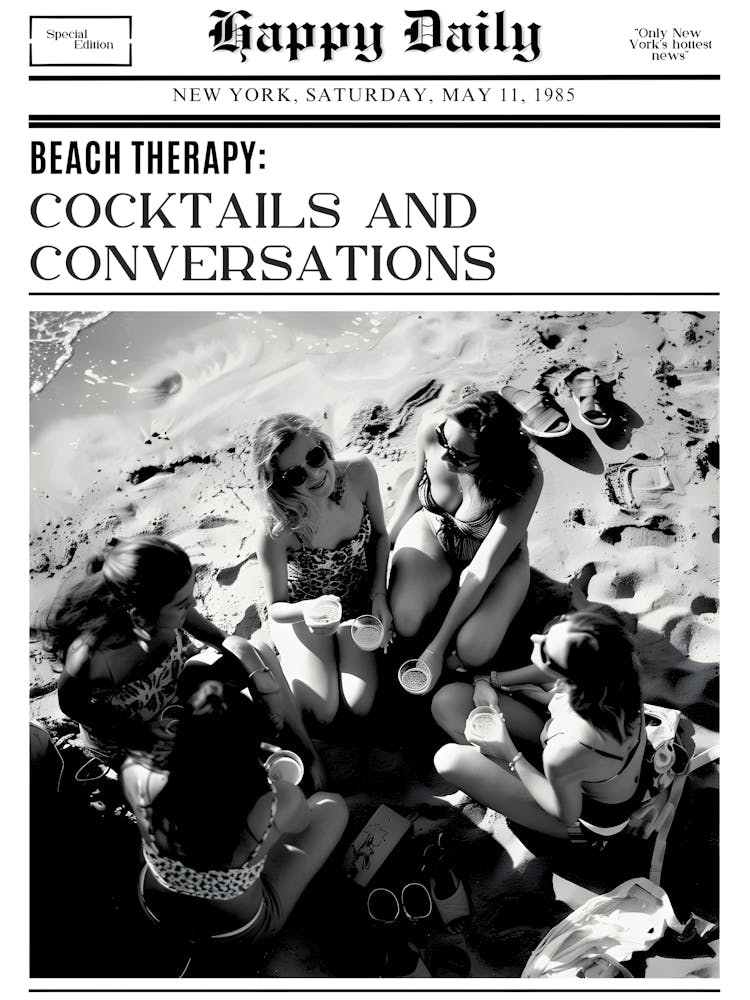 Happy Daily Beach Therapy Cocktails And Conversations