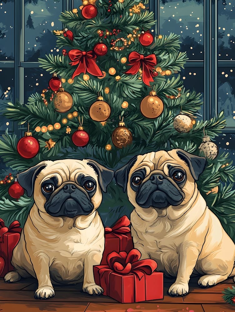 Christmas Pugs 17
