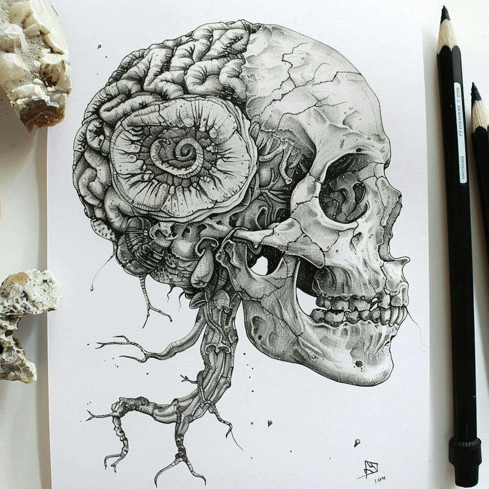 Skull And Roots