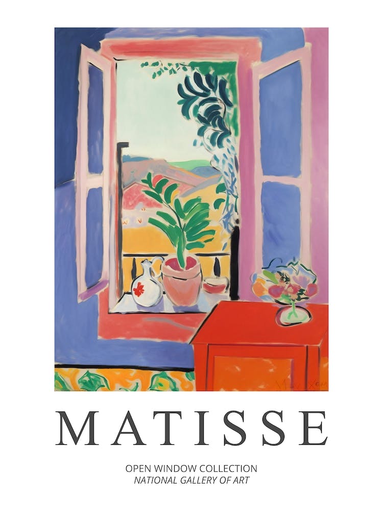 Henri Matisse Inspired The Open Window Collection