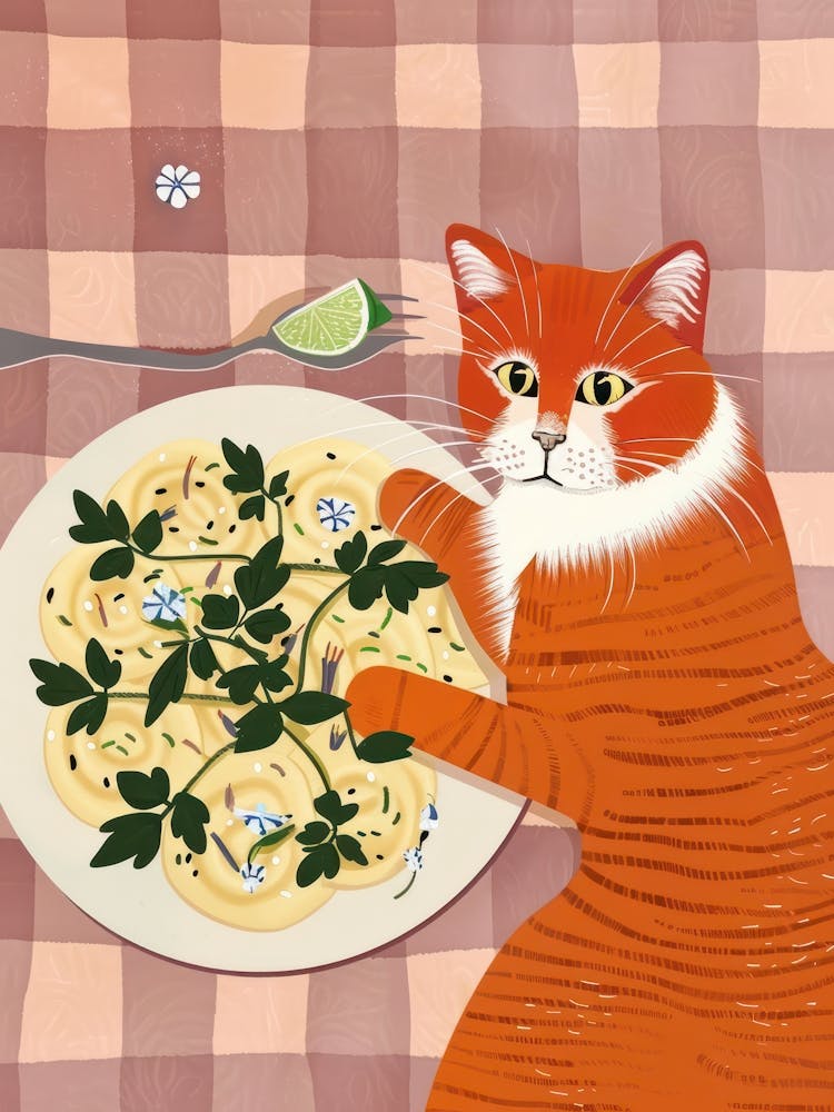 Cat And Ravioli 1