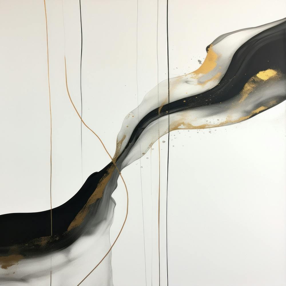 Black Gold Splash Waves 4 1