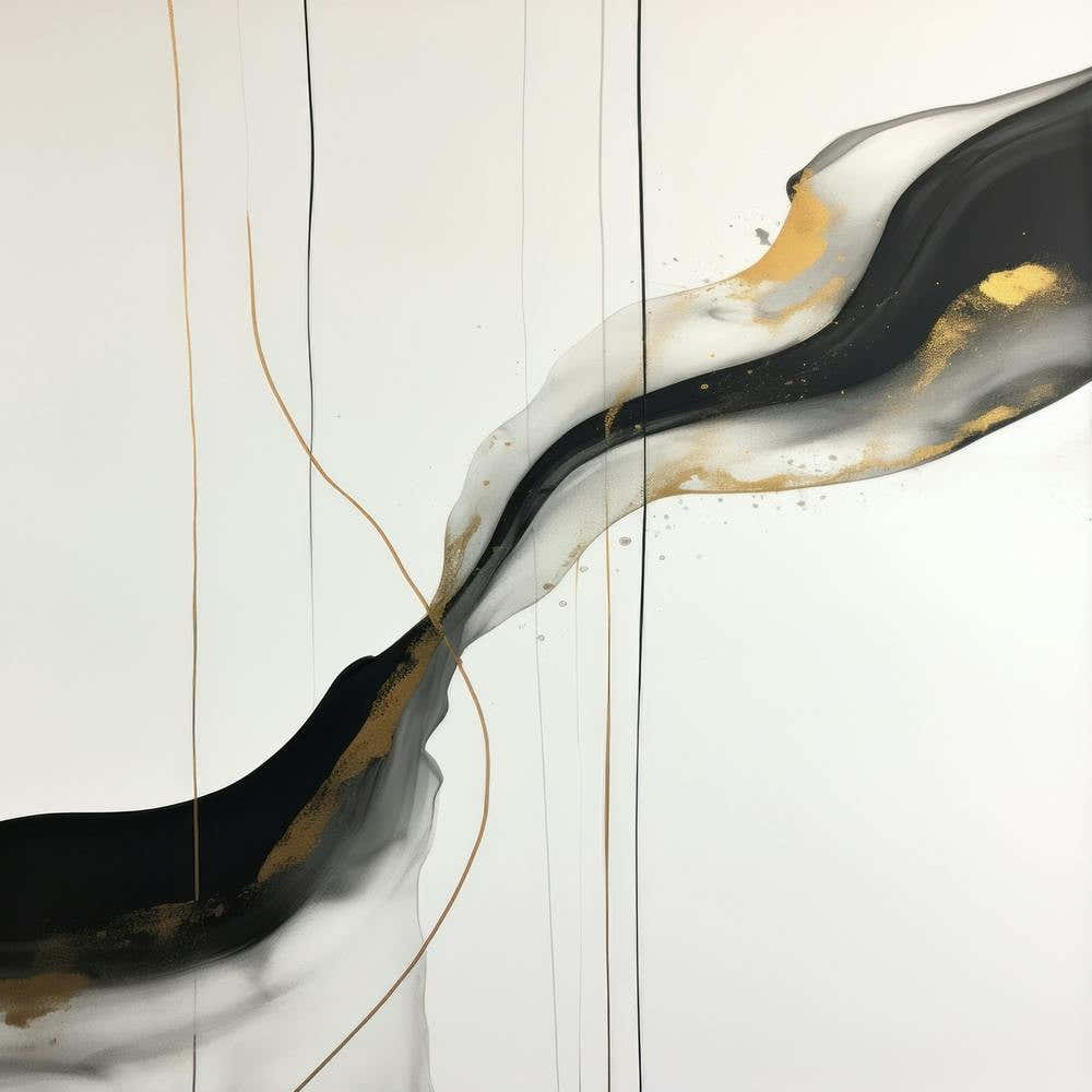 Black Gold Splash Waves 4 1