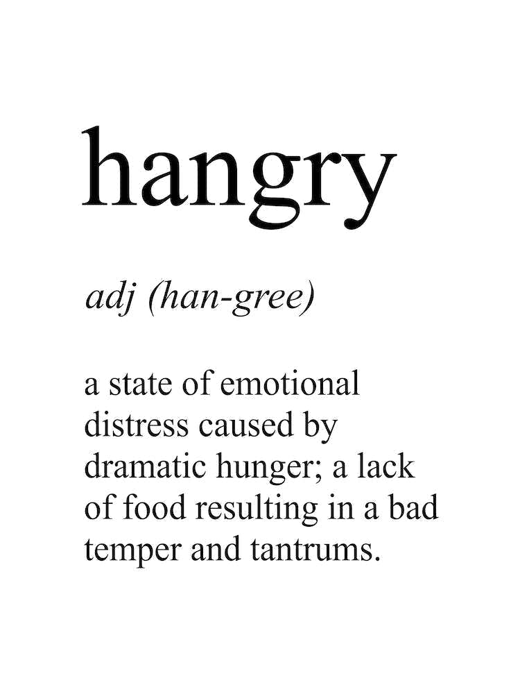 Hangry Definition Meaning