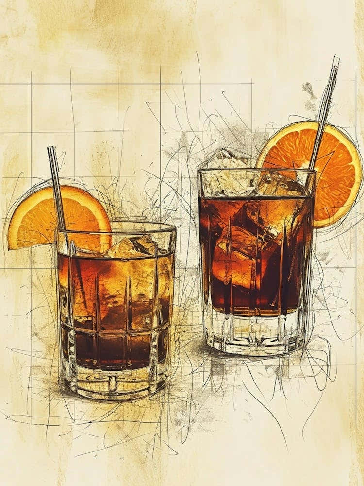 Dark & Stormy Line Illustration Watercolour