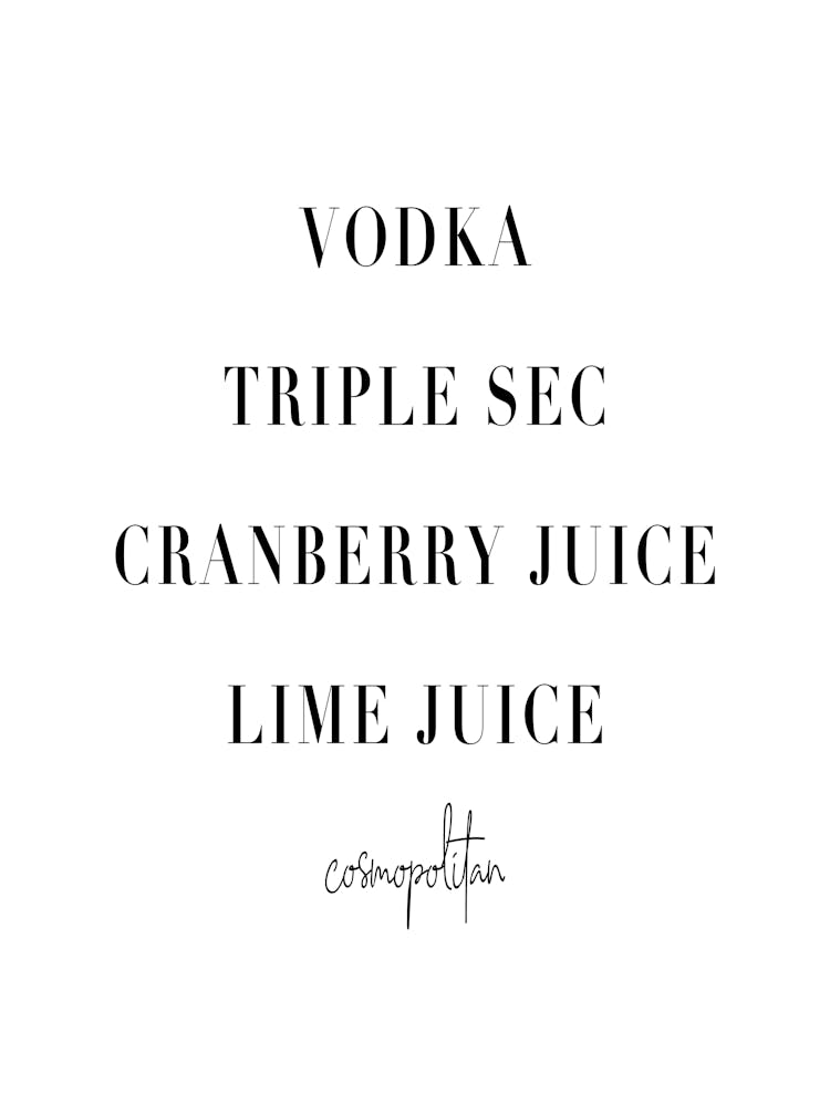 Cosmopolitan Cocktail Recipe