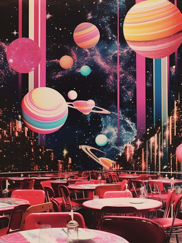 Retro Diner Colourful Futurism 1