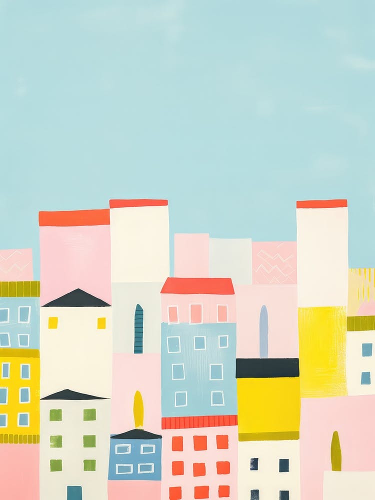 Lisbon, Portugal Colourful View 3