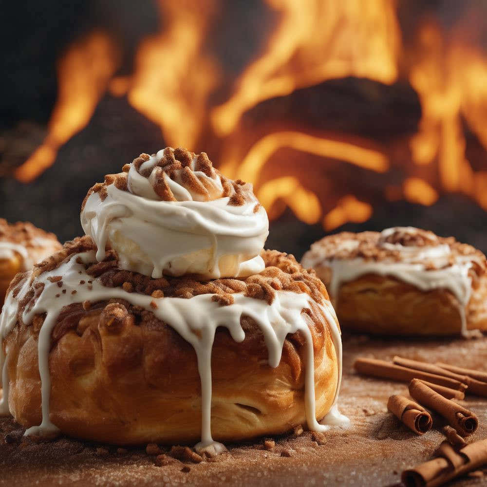 Cinnamon Buns With Icing