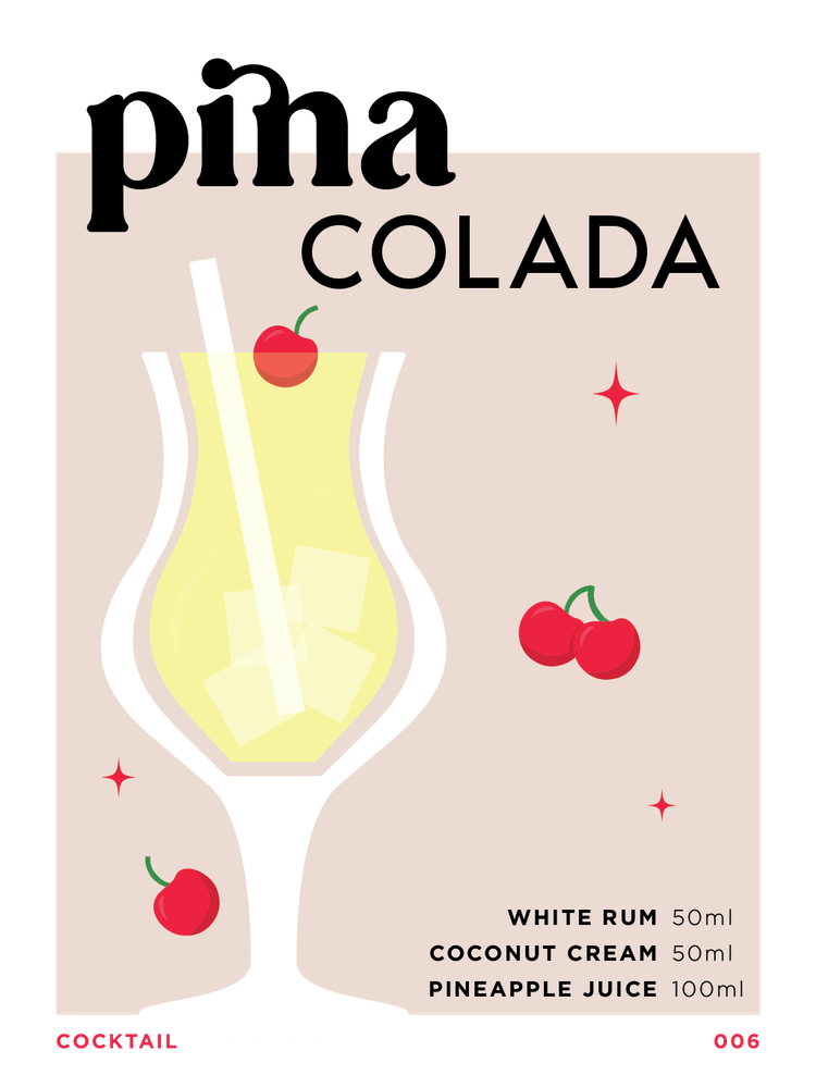 Pina Colada in Beige Cocktail Recipe