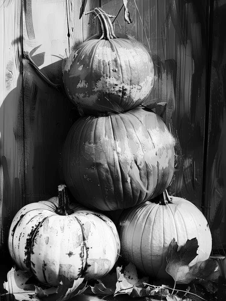 Black And White Pumpkins 8