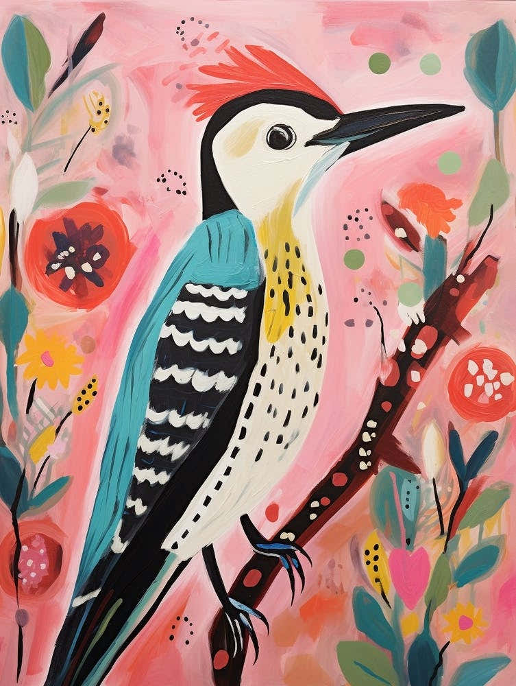 Pink Scandi Woodpecker 3
